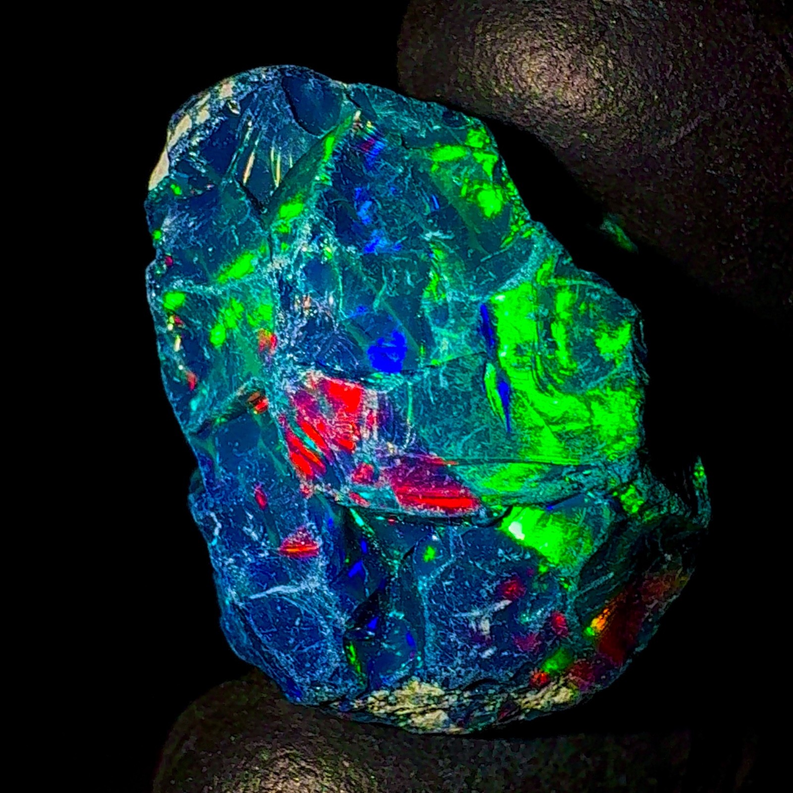 10 Ct Black dry Opal Rough, Cut Grade Fire Opal Rough, Ethiopian Multi Fire Opal