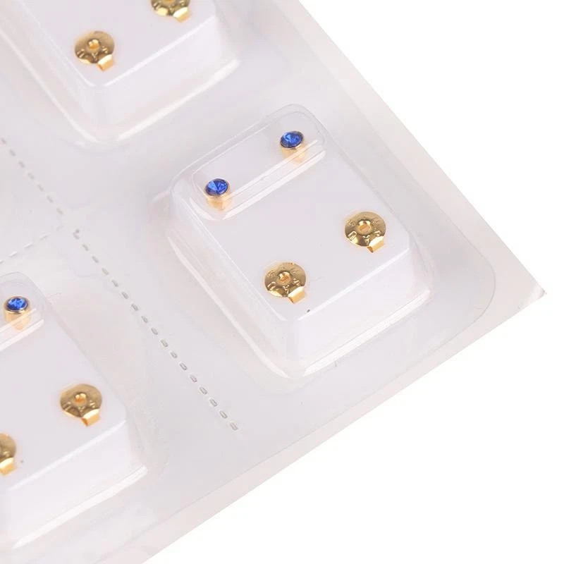 24Pcs Medical Earrings Piercing Tool Ear Stud Surgical Steel Earrings Women