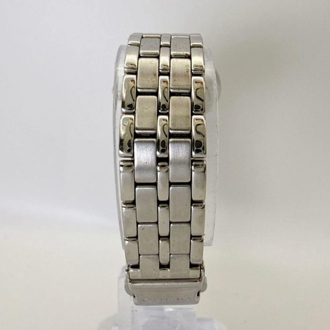 Working condition Seiko ladies’ watch, light blue dial, two-tone silver.