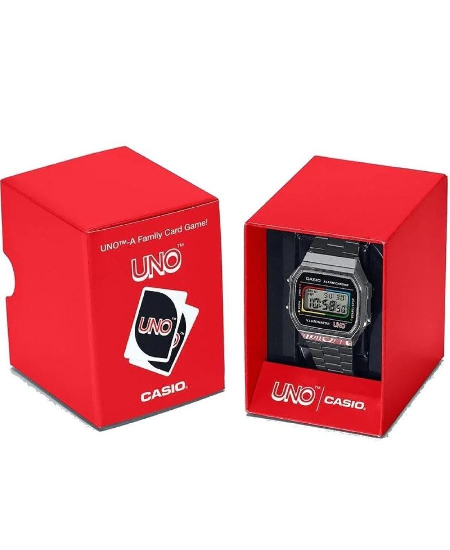 CASIO Men Digital Quartz Casual Watch Classic Dress Black Dial Waterproof Rectan