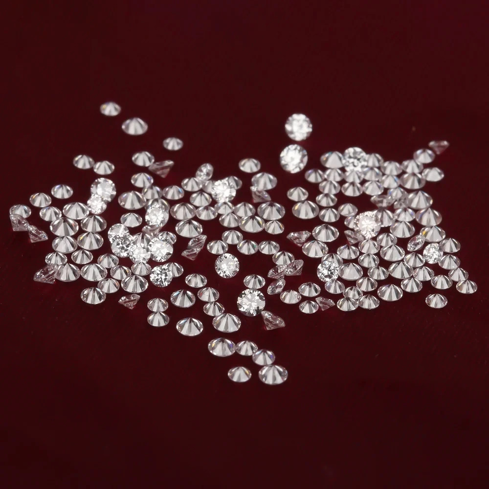 100 PCS Loose Moissanite Diamond 3.00 MM Round D, VVS1 CLARITY Certified