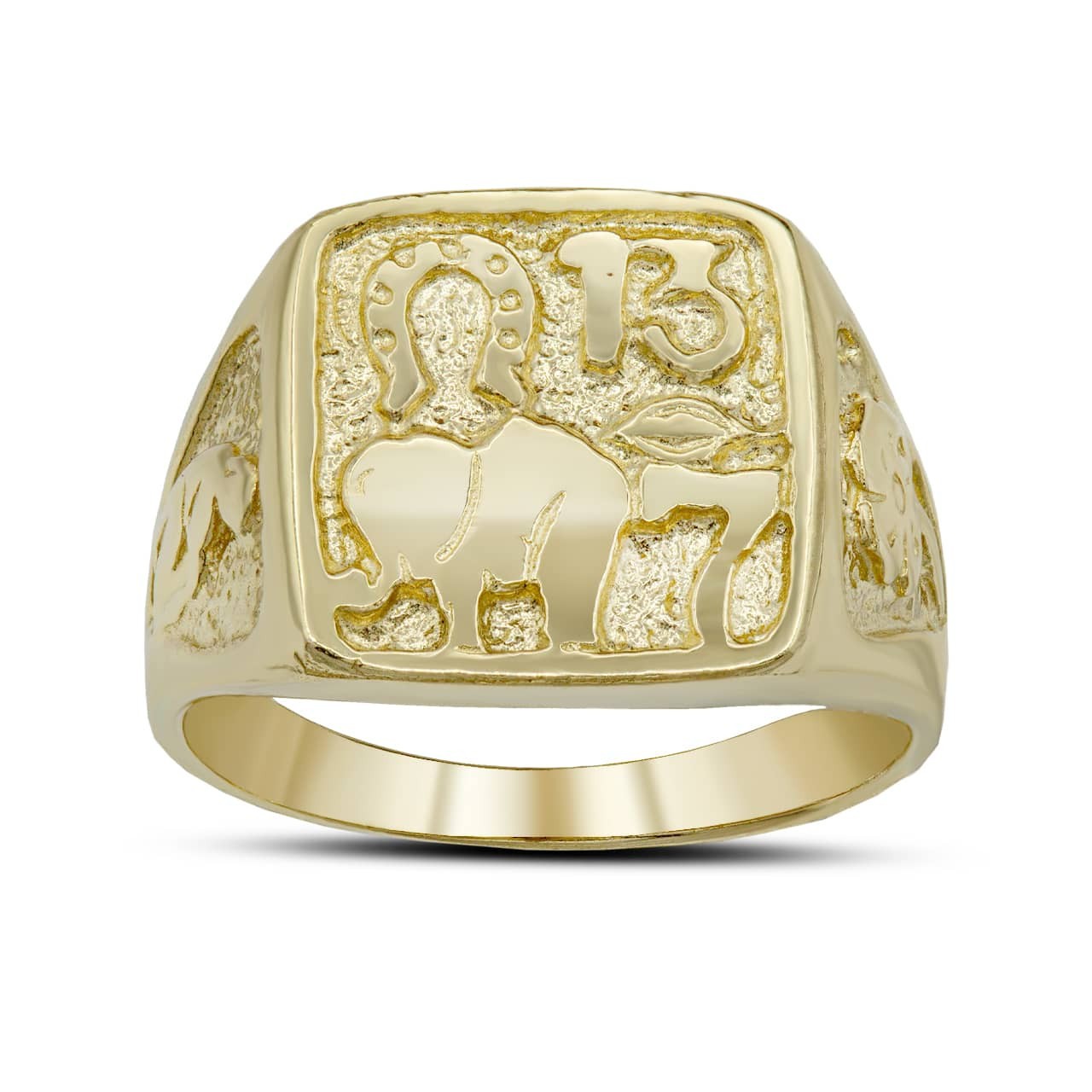 Gold Lucky Charm Ring (Available in Yellow/Rose/White Gold)