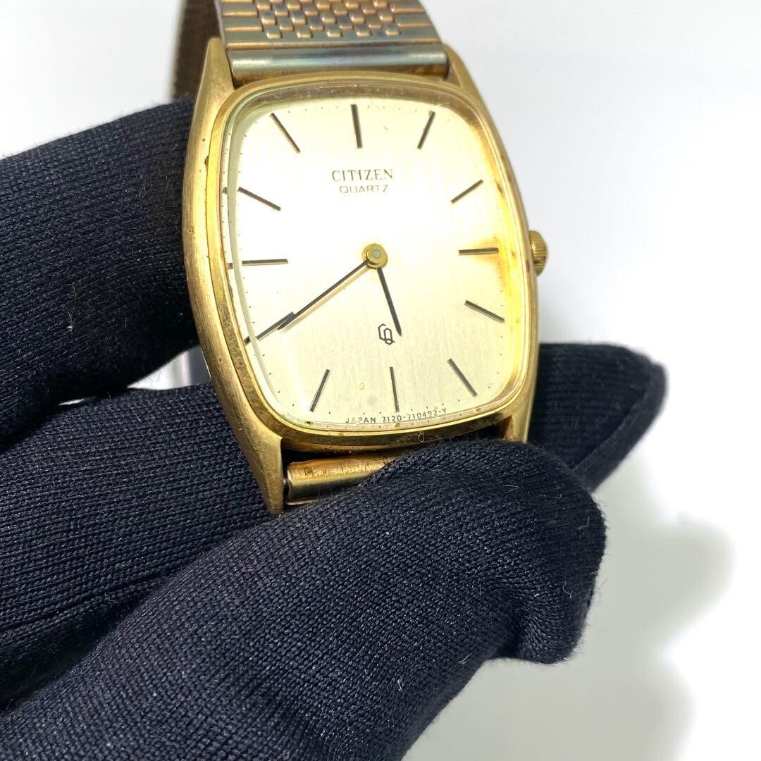 CITIZEN Wristwatch Quartz Stick Indexes Mesh Bracelet Authentic From Japan