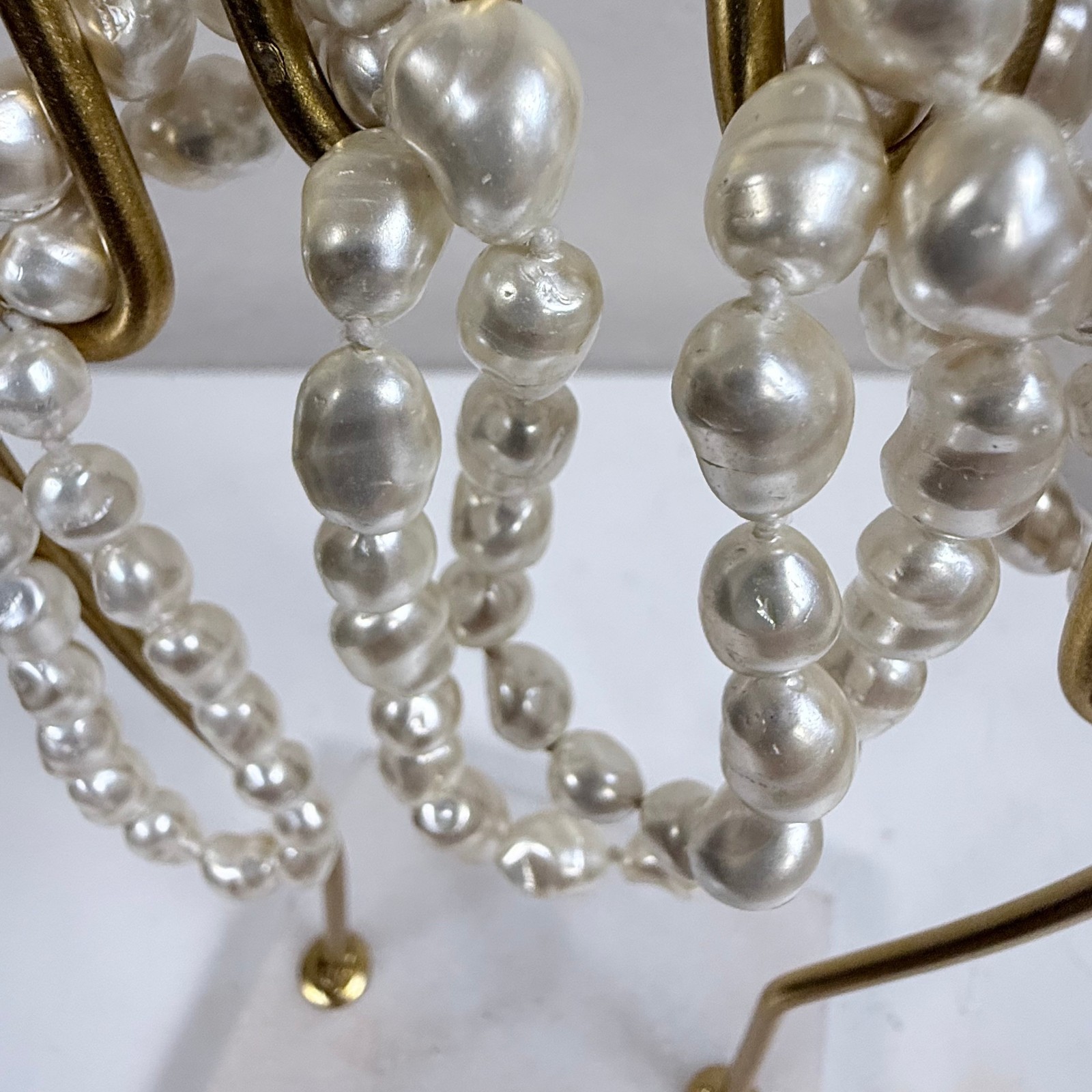 Vintage Continuous Knotted Baroque Freshwater Pearl Strand Necklace