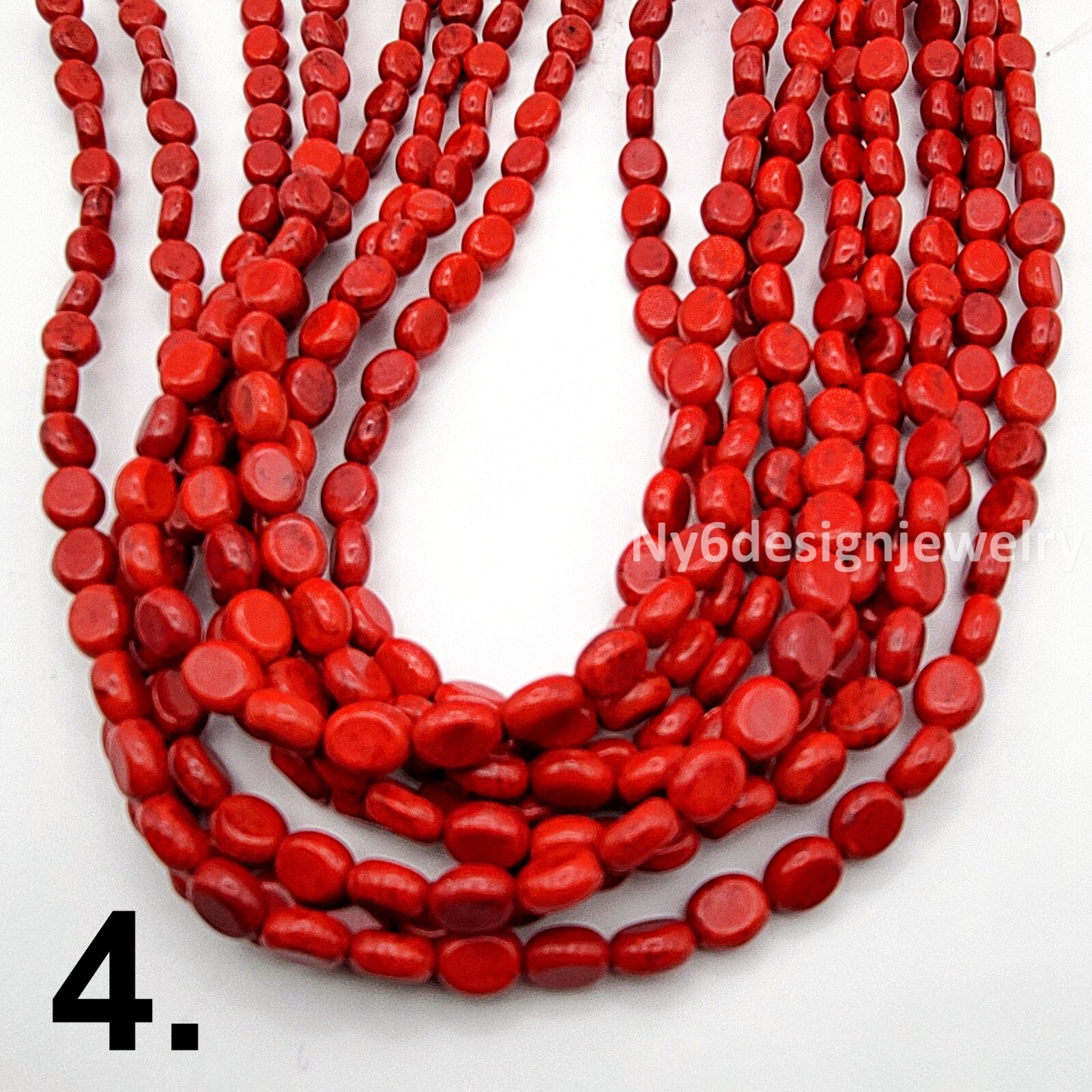 Multi Color Oval Bead AA Natural Gemstone Howlite Magnesite Turquoise Spacer 15″