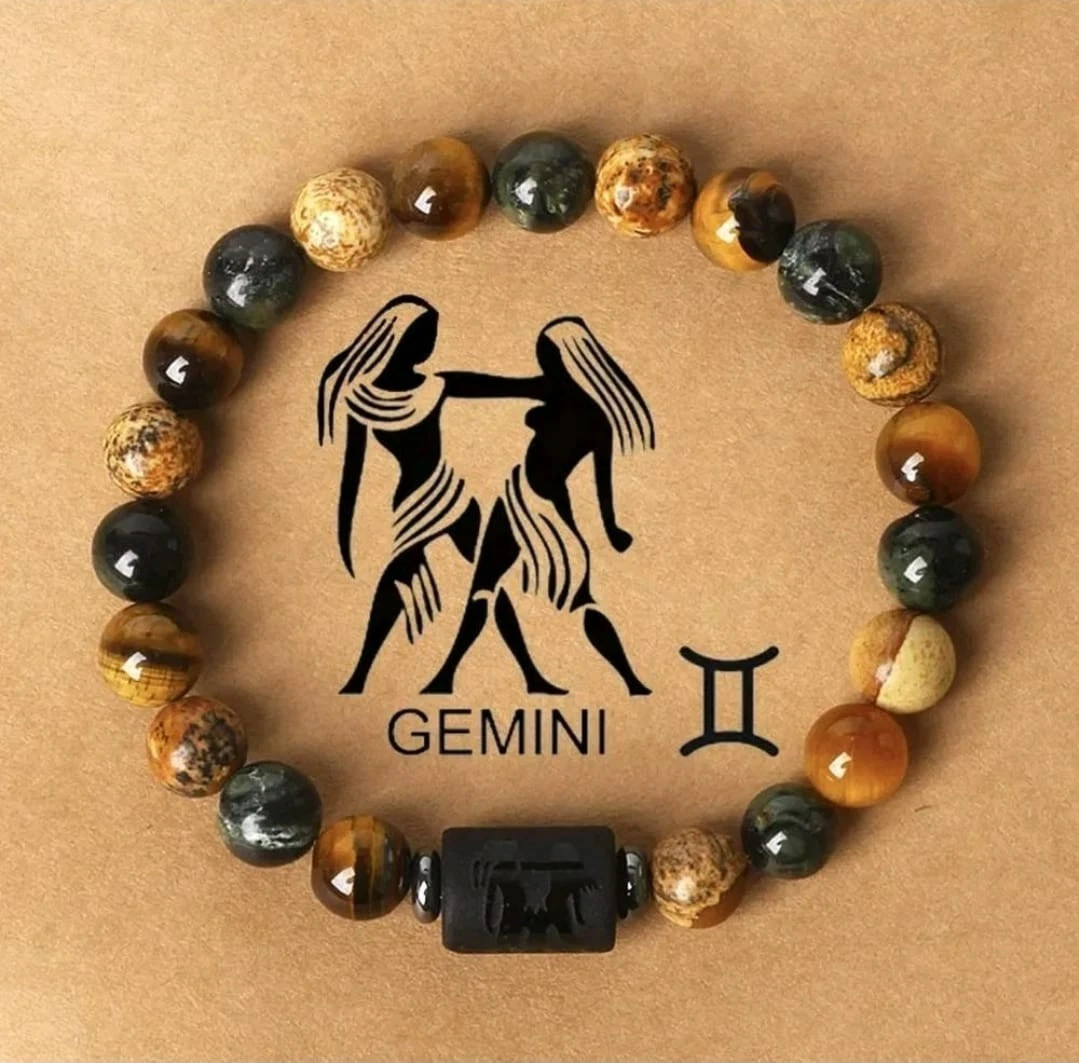 1x Zodiac Constellation Triple Protection Bracelet Handmade Gift Friend & Family