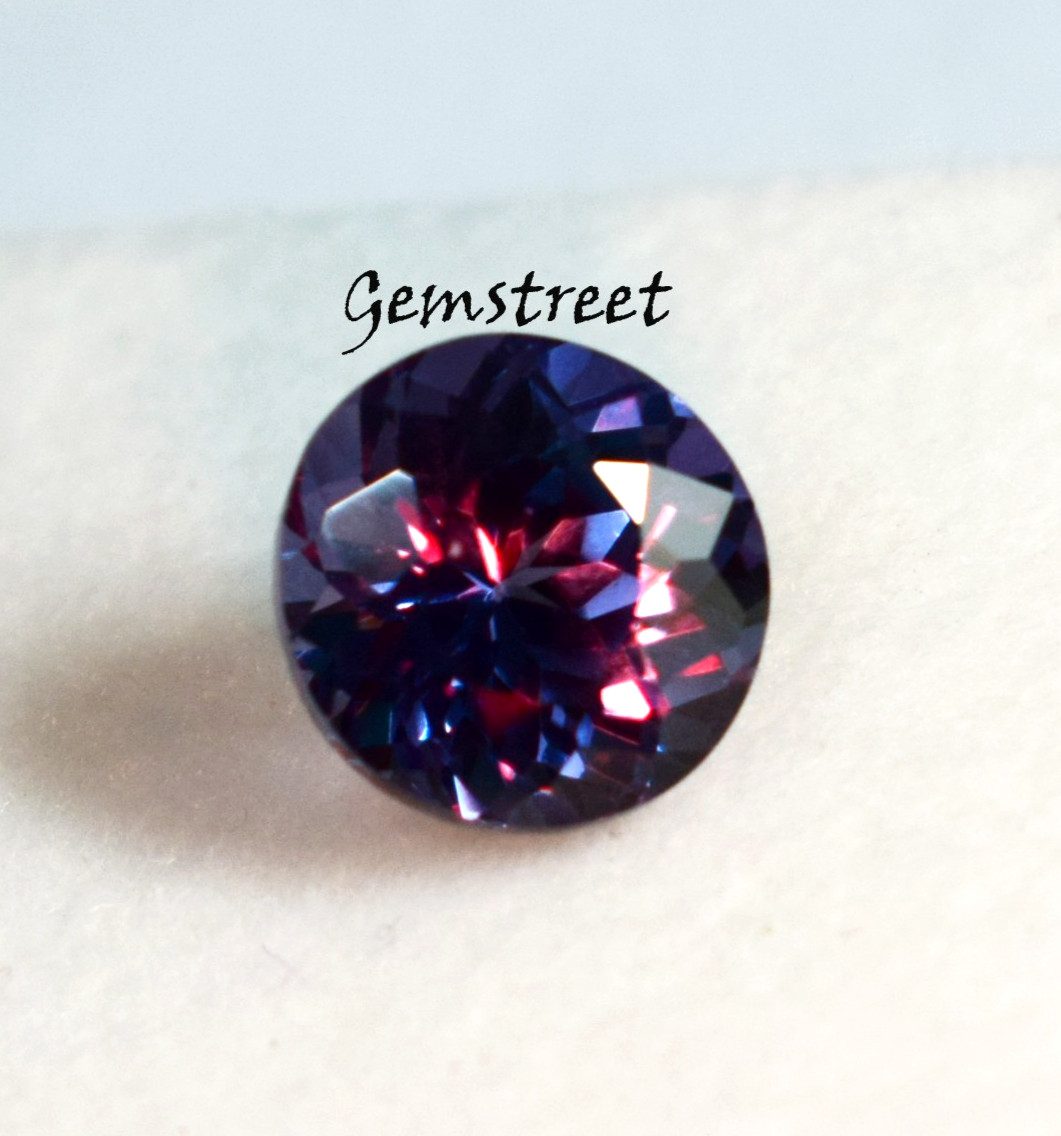 2.50 Ct Russian Color Change Alexandrite Round Cut Certified Natural Gemstone