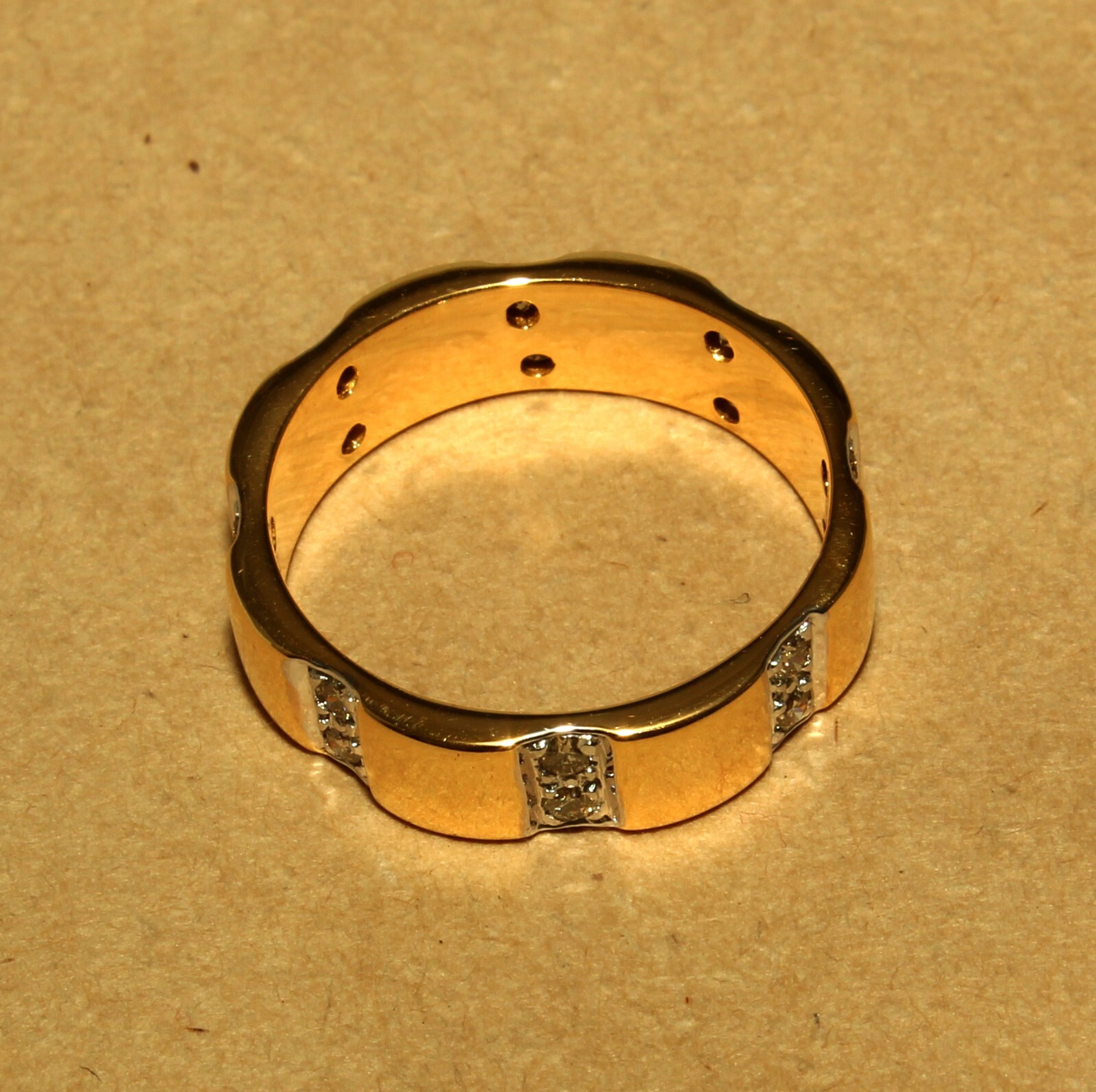AAA+ Zircon Round Gemstone Gold Plated 925 Sterling Silver Women Ring Band