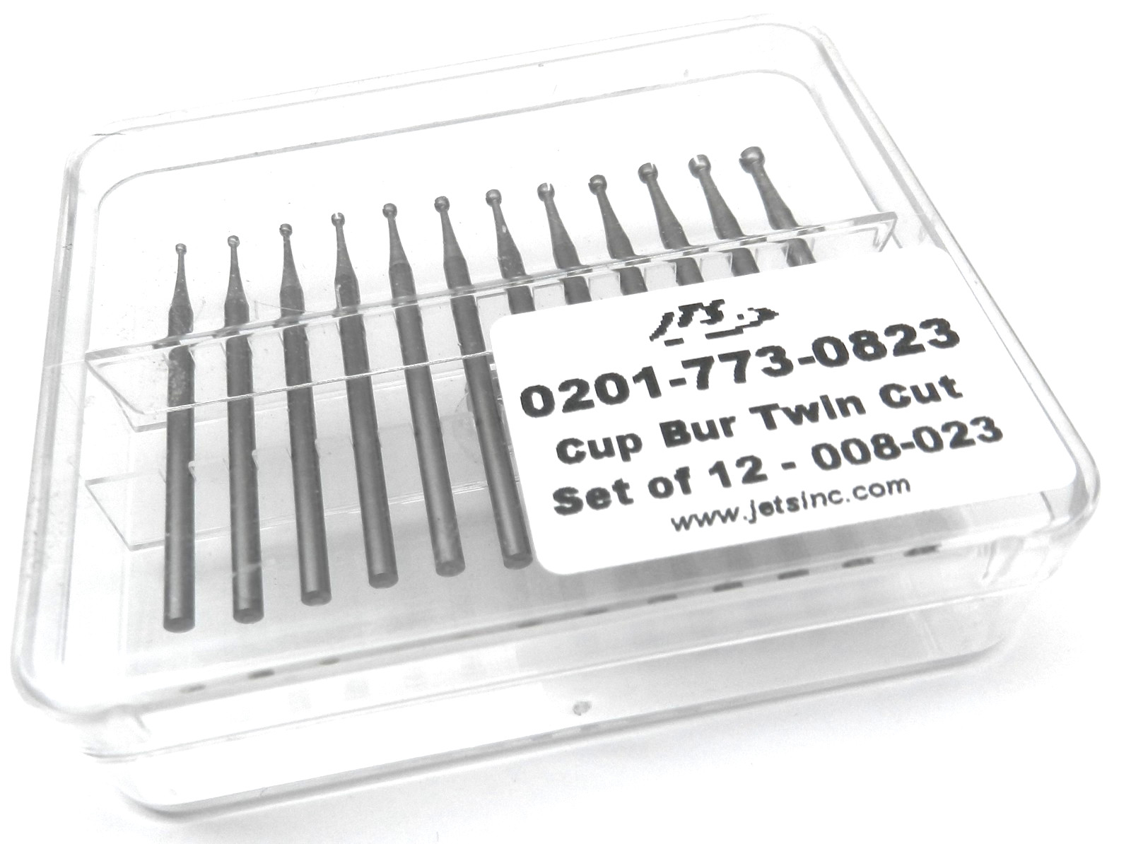 Cup Bur Twin Cut CC Fast Cut Assortment Set 12 Burs 008-023 Germany
