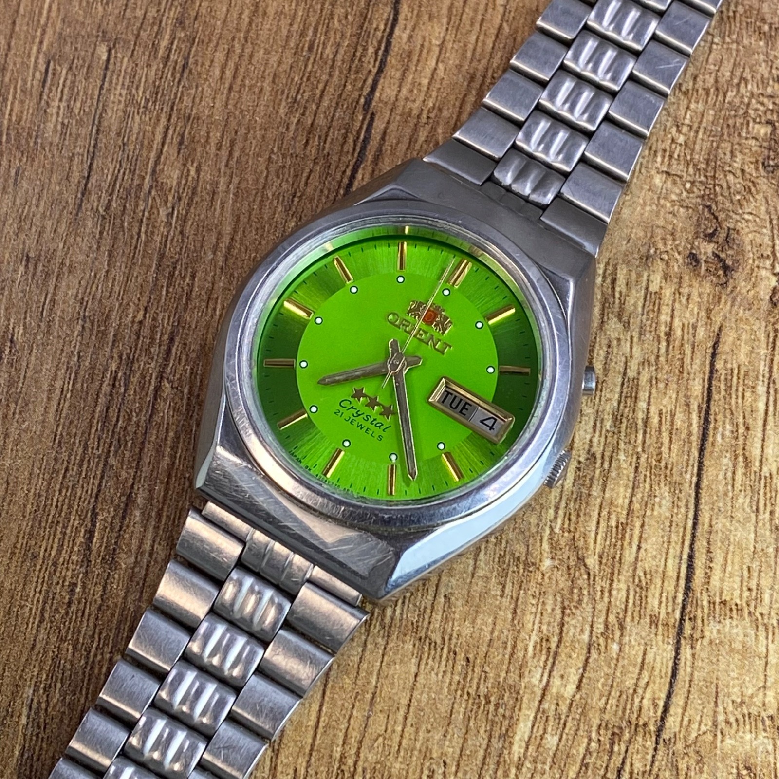 Orient 3 Stars Crystal vintage automatic 21 jewels Japan mens watch