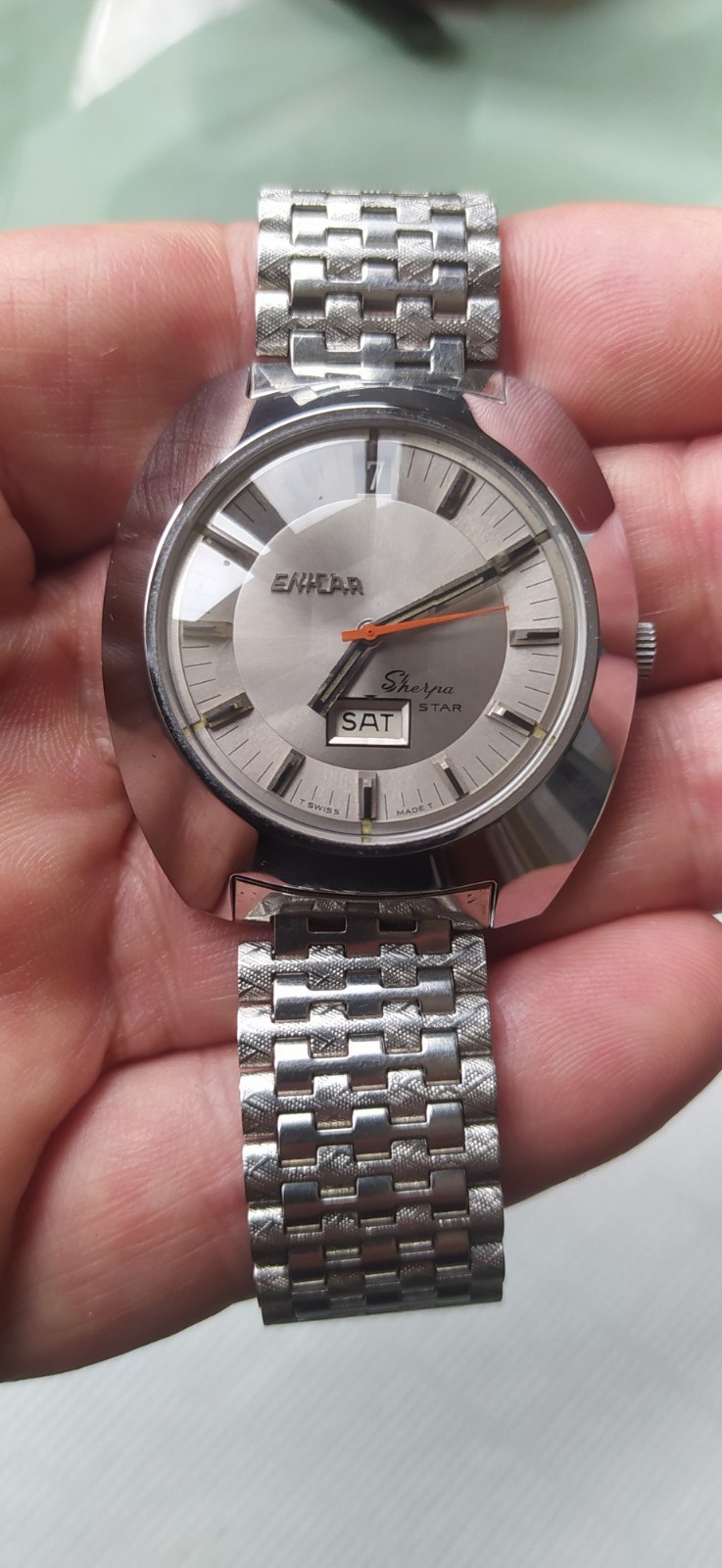 Enicar Sherpa Star ref 2342 Automatic Day-Date cal.AR1147