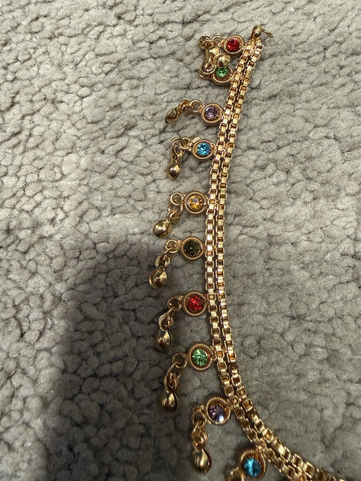 Traditional multi-layered Indian payal (anklet)