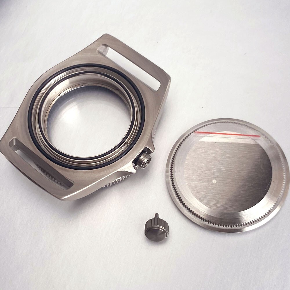 20ATM Diver Titanium 42mm Sapphire Watch Case Fit NH35 NH36 ETA2824 Miyota 8215