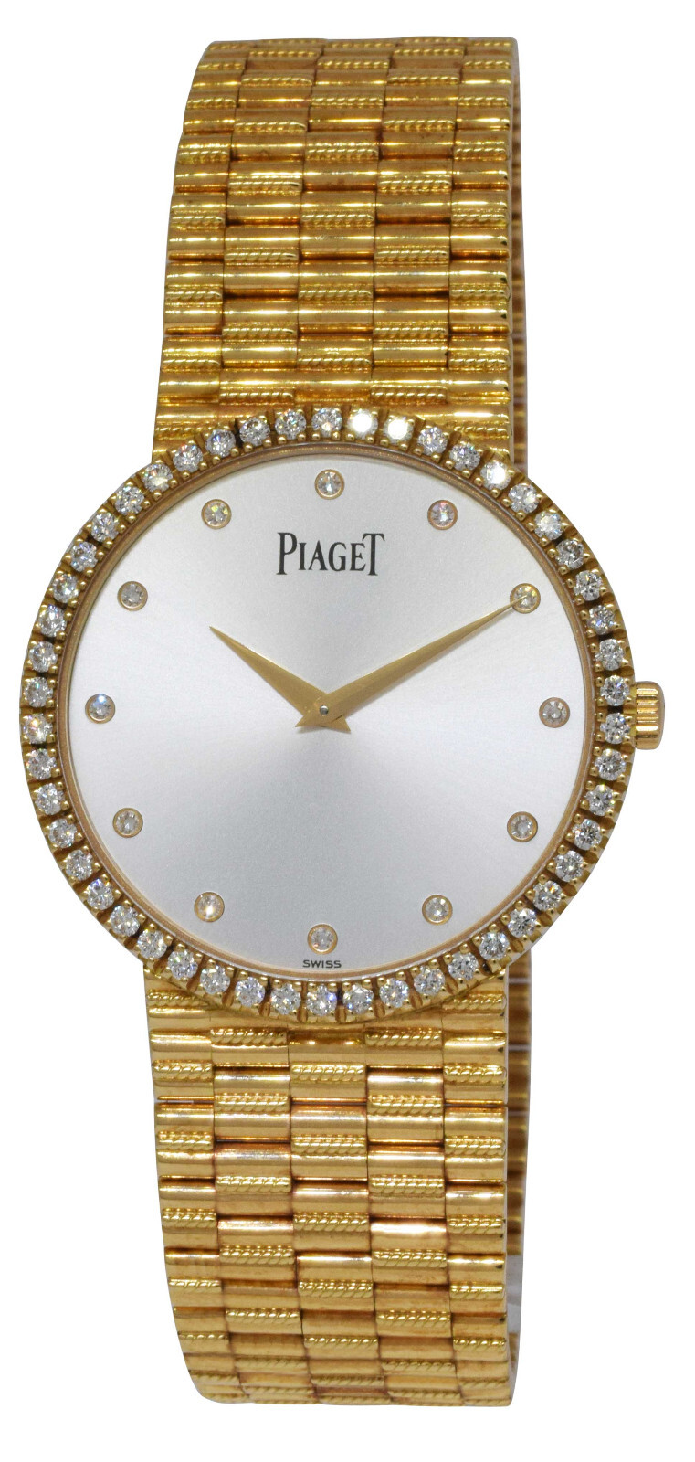 Piaget Dancer Traditional 18k Yellow Gold Diamond 32mm Manual Watch P10491