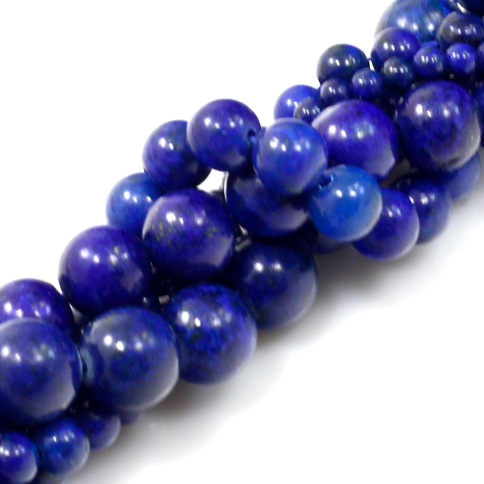 Gemstone Blue Lapis Lazuli Round Loose Beads 15″ strand 3 4 6mm 8mm 10mm 12 14