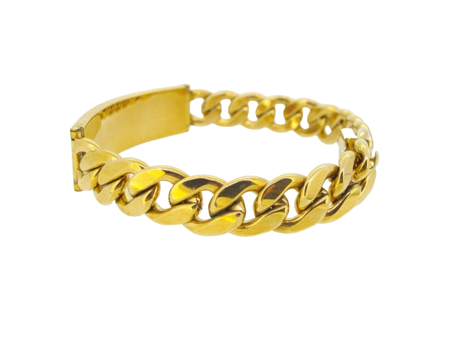 Bracelet Rhythm ID Identification 12K Gold Filled Handmade Curb Chain 8 in Vtg