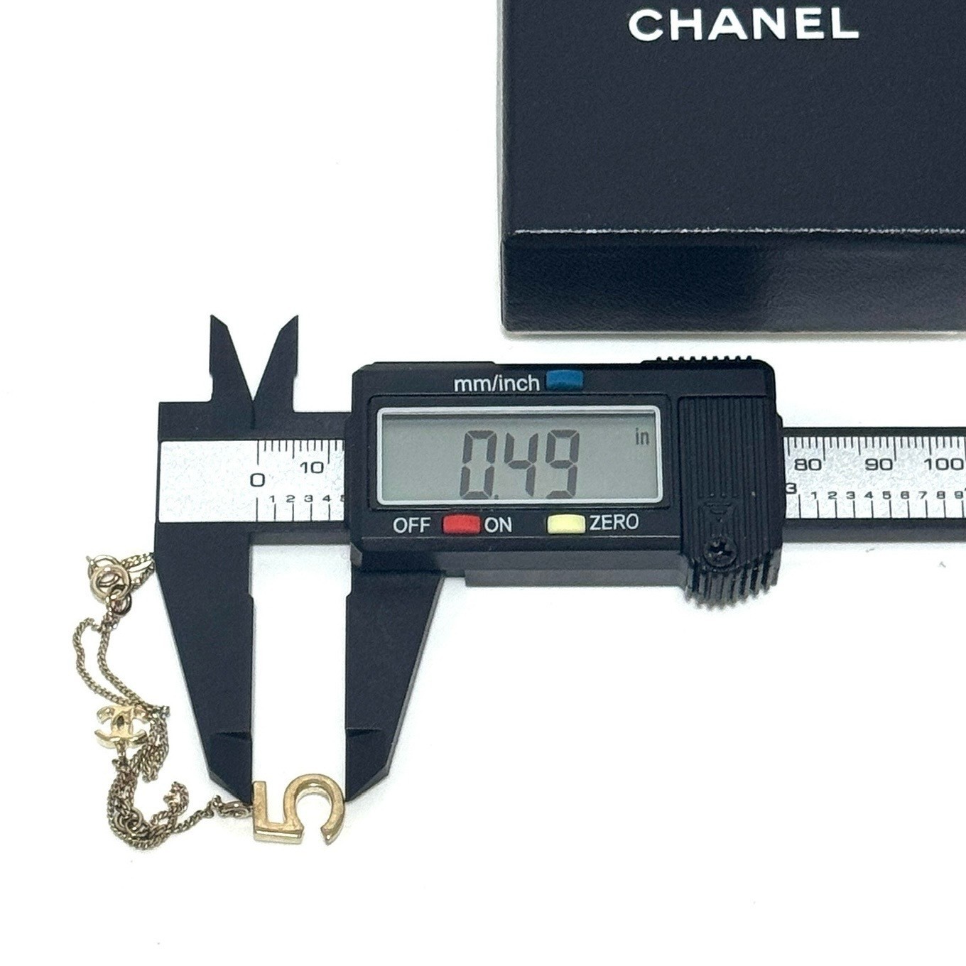 CHANEL 05A No.5 Coco Mark CC logo Bracelet Silver Accessory Authentic JAPAN