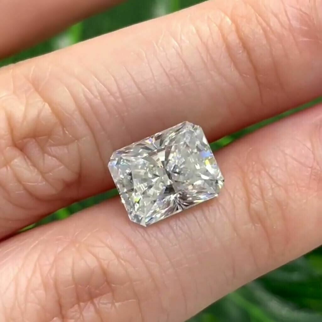 GRA Certified Loose Moissanite Radiant Cut Stones D VVS1 All Sizes