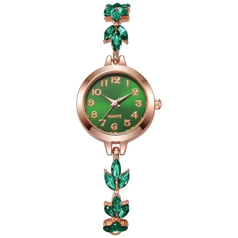 Luxury Women Quartz Watch Rhinestone Bracelet Elegant Ladies Gift (no Box)
