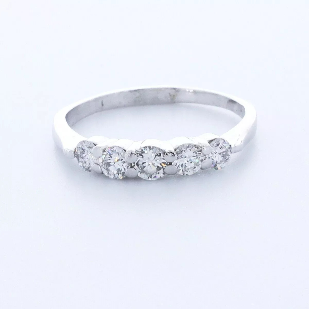 Solid 14K Gold Classic Wedding Band Classic 1.35 CT Round Natural Diamond G SI1