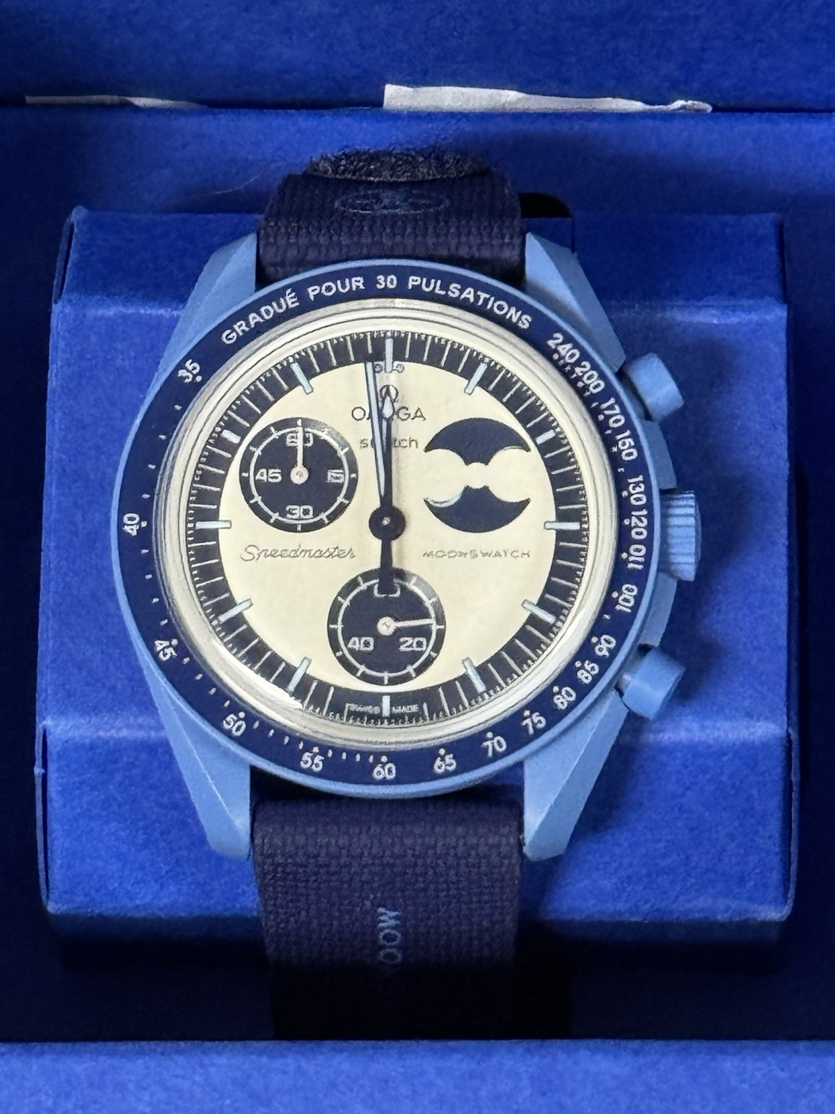 100%Authentic Swatch x Omega Moonswatch Mission To The Super Blue Moon Moonphase