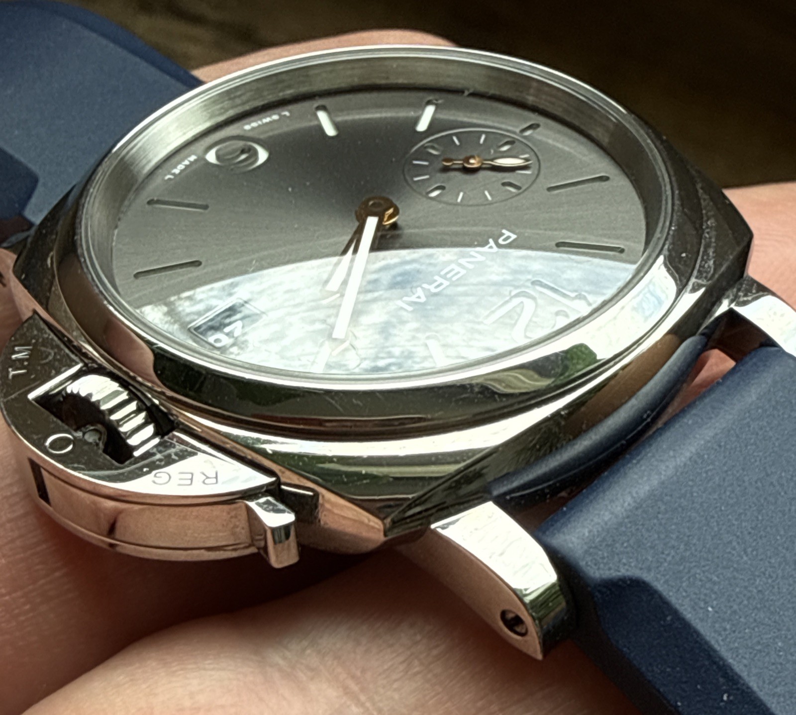 2023 Panerai Luminor Due Automatic Grey 1247 PAM01247 38mm Watch Full Set Straps