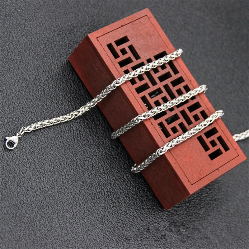Wholesale Price Width 4MM Stainless Steel Chain Necklace For Men Fashion Hip-Hop