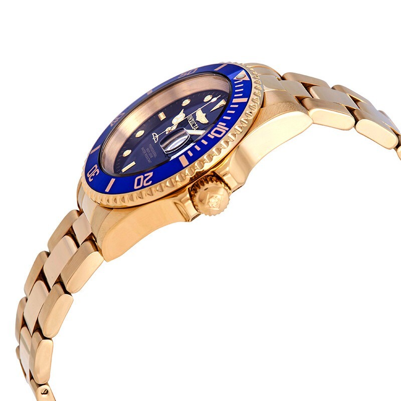 Invicta Pro Diver 26974 Men’s Quartz 40mm Blue Dial Blue Silicone Strap Watch