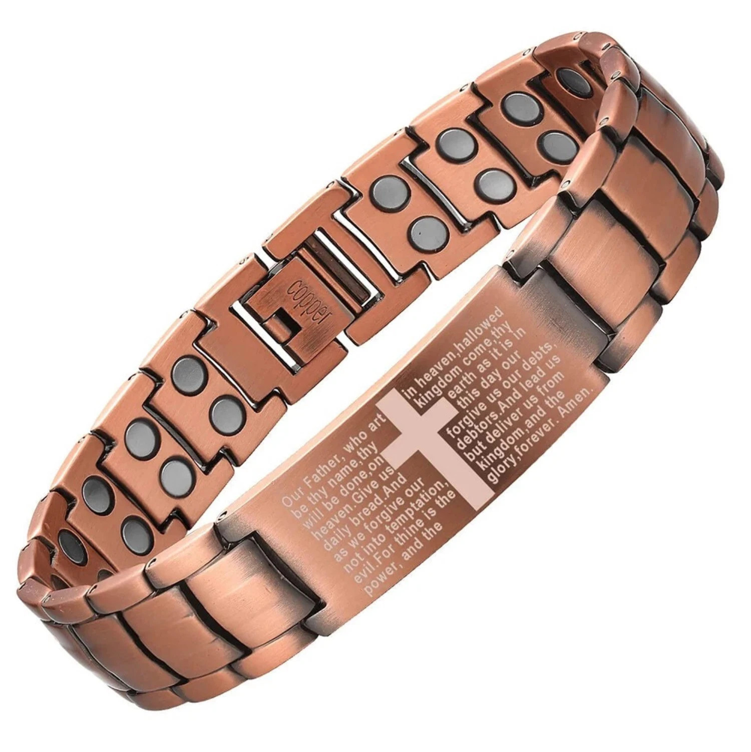 Copper Bracelet for Men, 3X Ultra Strength Magnetic Bracelets, 99.99% Pure Coppe
