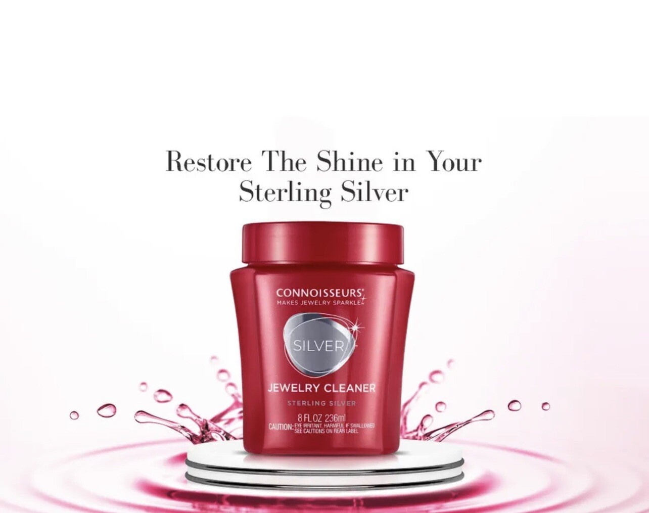 CONNOISSEURS Sterling Silver Jewelry Tarnish Cleaner Silver Cleaning Solution