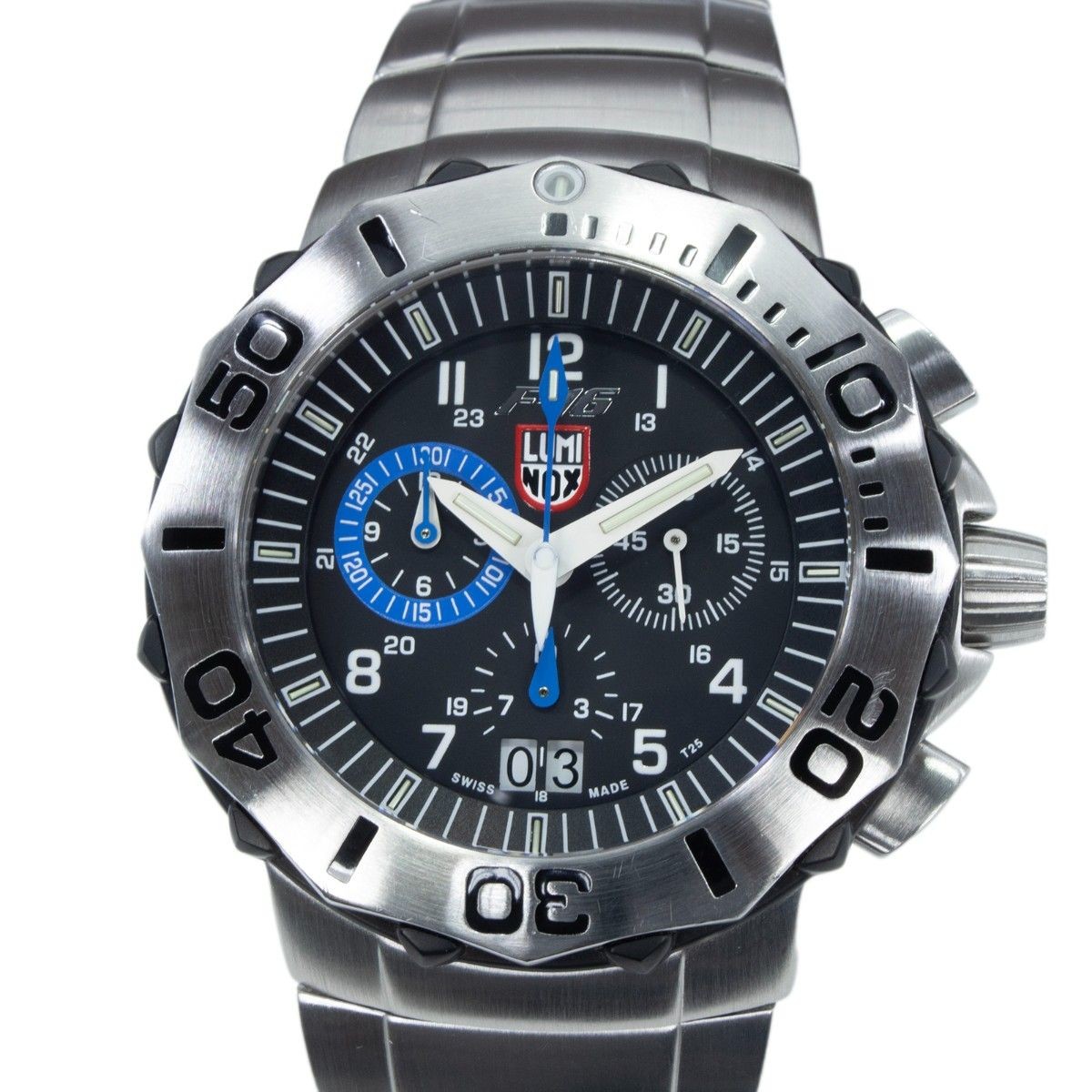 [B1P] Luminox F 16 Fighting Falcon Chronograph Black Watch [z5k]