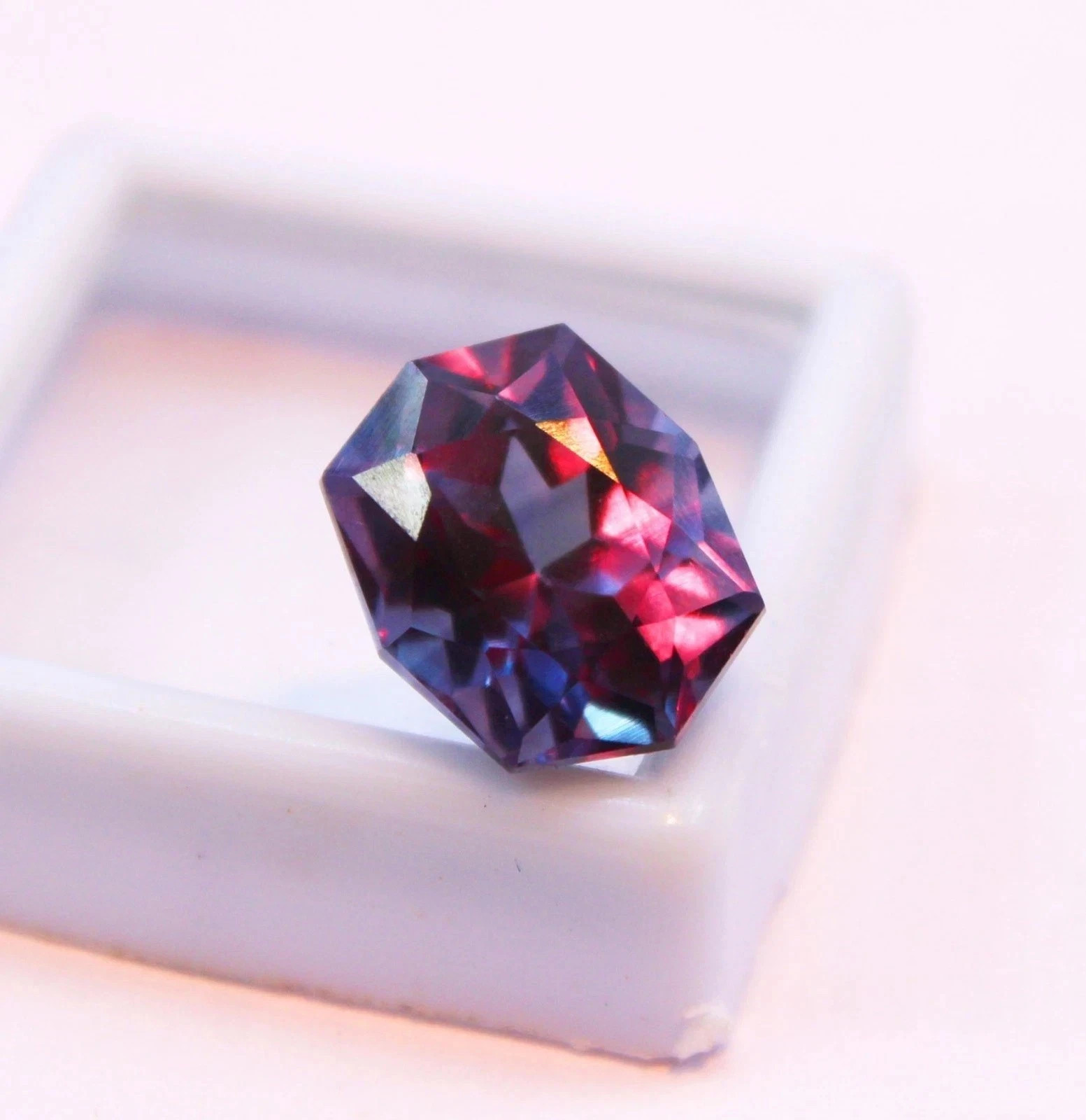10 Ct Natural AA+ CERTIFIED Alexandrite Color Change Fancy Cut Loose Gemstone