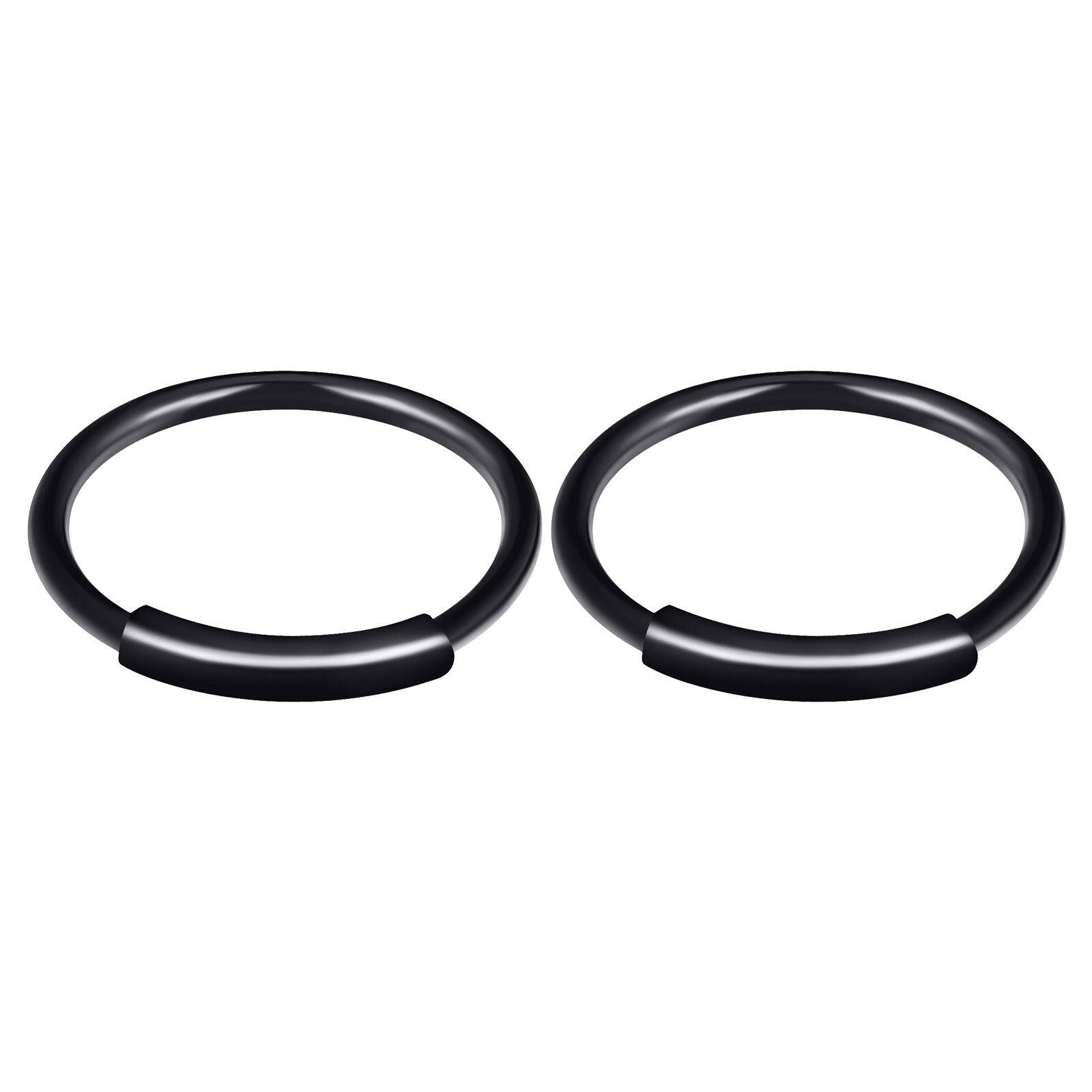10pcs 20G C-Shaped Lip Nose Ring Hoop Ear Cartilage Stainless Steel Piercing Set