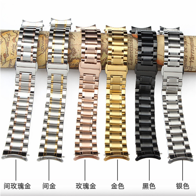 Premium Solid Stainless Steel Watch Strap Band Metal Business 12-26mm Universal