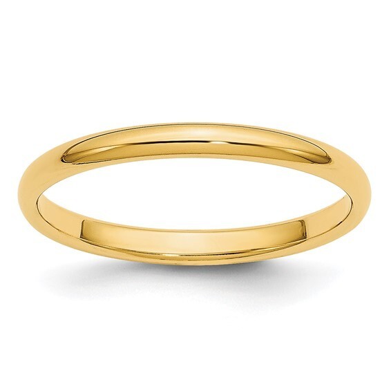 10K Solid Yellow Gold 2mm 3mm 4mm 5mm 6mm 8m Men’s Women’s Wedding Band Ring