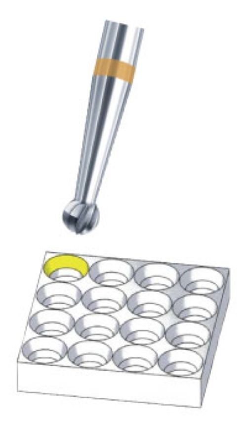 BUSCH BURS FIGURE 1AU SUPER CARBIDE ROUND BALL BUR 0.3mm-3.1mm 6 BURS/BX