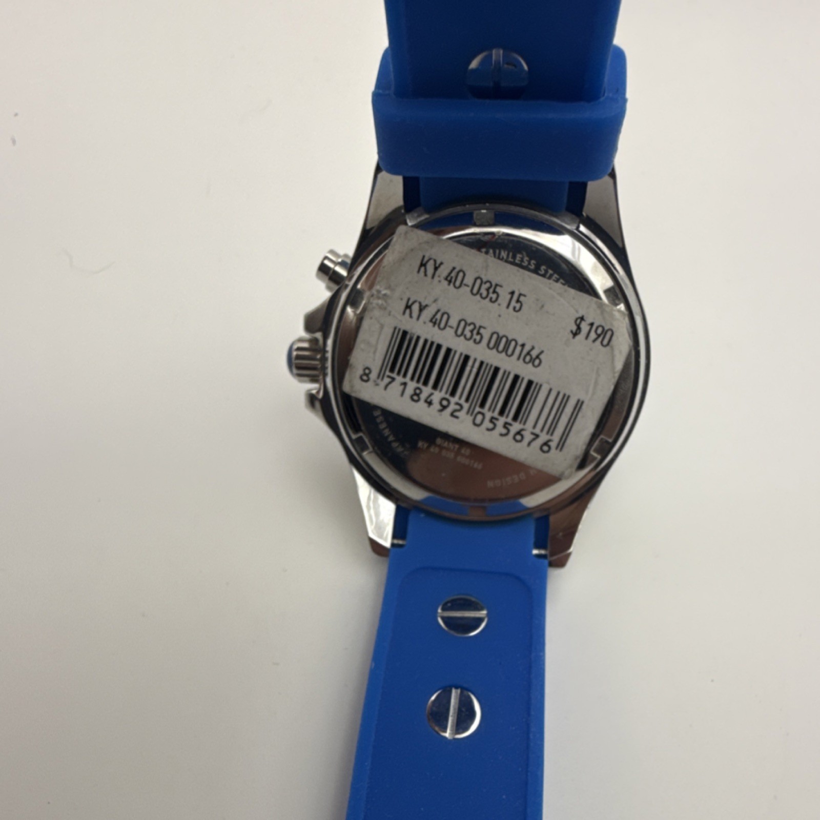KYBOE! Giant Mariner Giant 40 Blue Dial Blue Silicone Quartz Sport Watch 100M