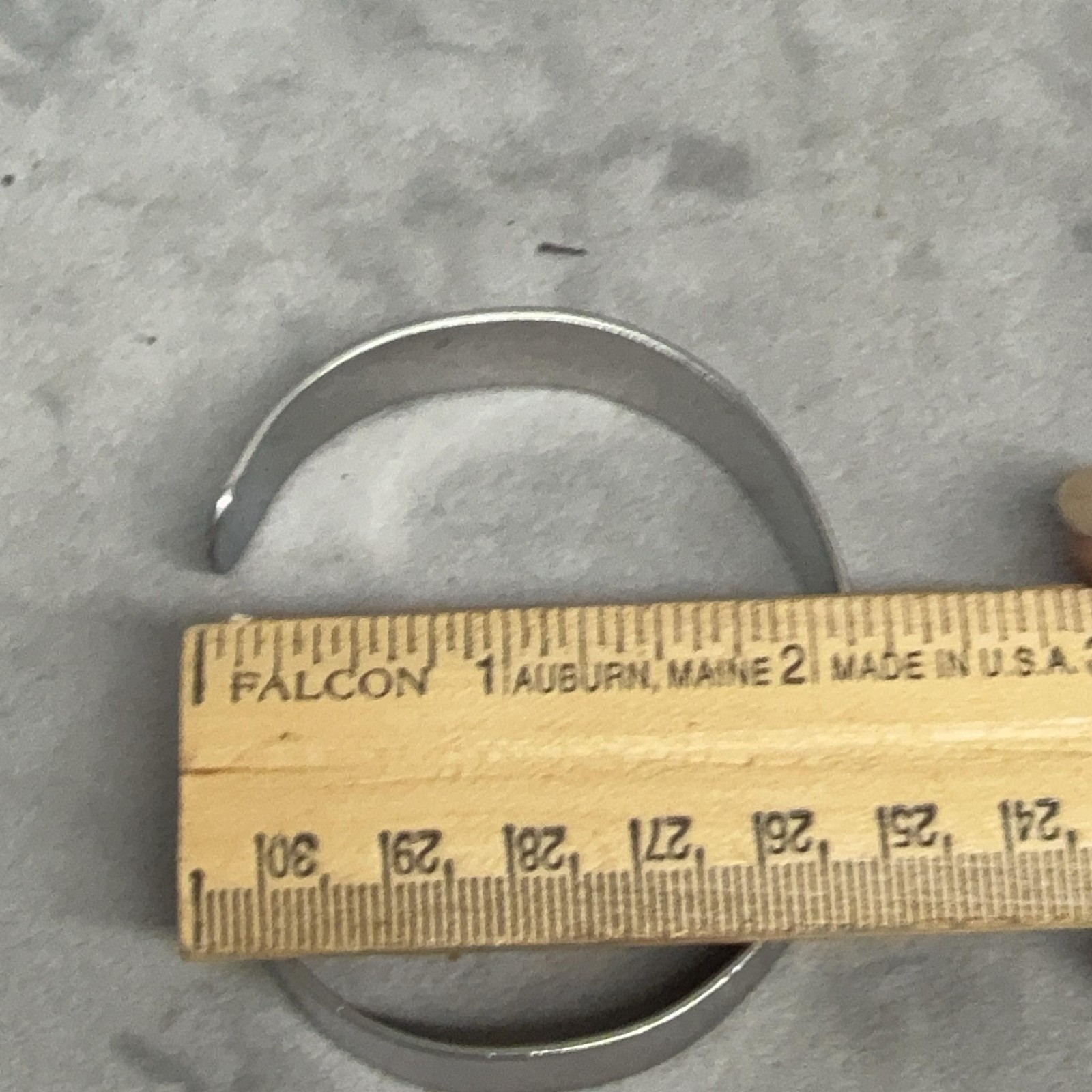 Engraved Military Memorial ID Cuff Bracelet Silver Tone SFC Richard D Roberts