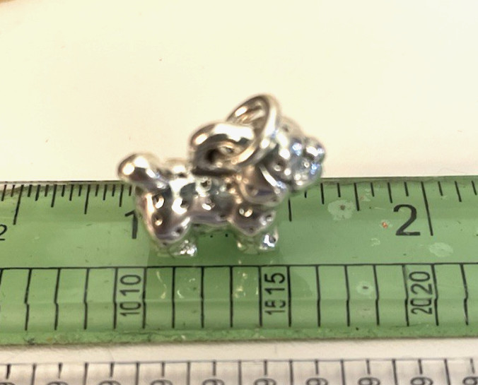 PUPPY CHARM/ PENDANT- STERLING SILVER 2 GRAMS