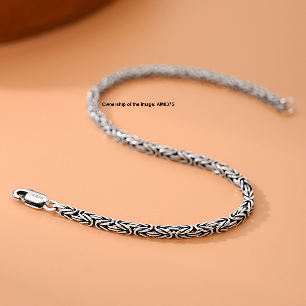 Solid Fine S925 Sterling Silver Bracelet 2.5mm Wheat Link Chain 6.7-7.9inch