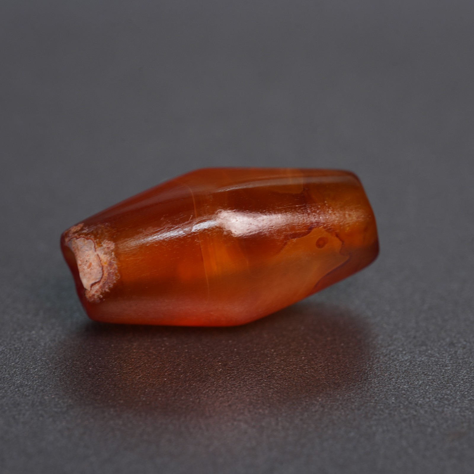 Hand Polished Rare Natural Banded Agate, Vintage Asian Trade Energy Stone 4.9g