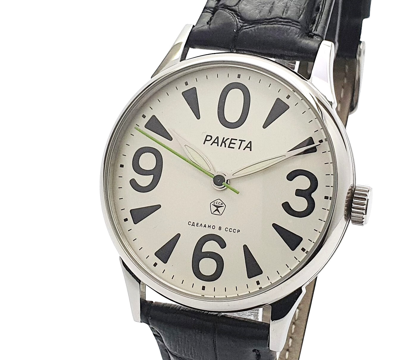 Vintage Watch USSR RAKETA Big Zero Men’s WristWatch Mechanism 2609.HA