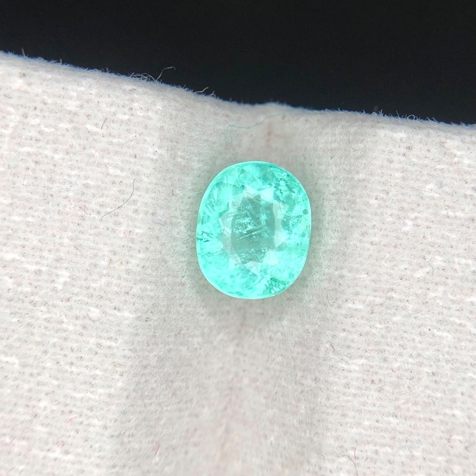 1.25 Carat Natural Bluish Green Oval Shape From Mozambique