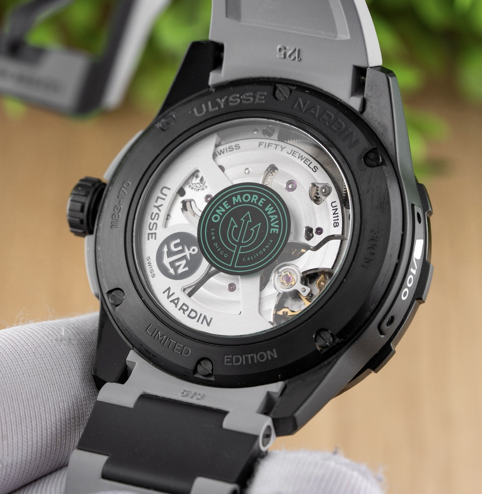 Ulysse Nardin Diver One More Wave Limited Edition 1183-170LE-2A-OMW/3A W/ B&P!!