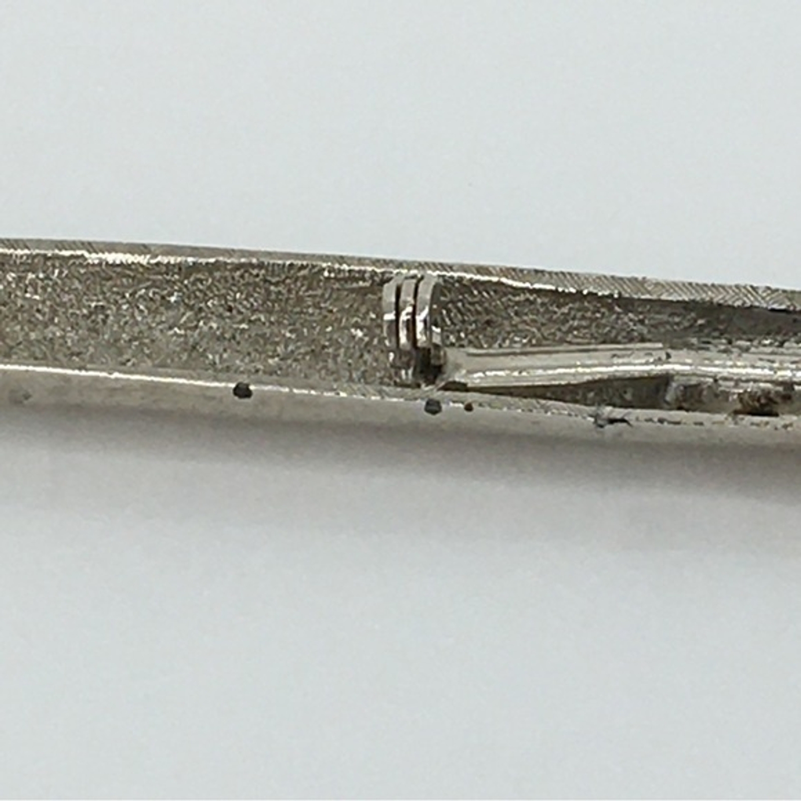 Vtg Large Sliver Tone Statement Fountain Writer Pen Brooch Pin Quirky 1980’s Art