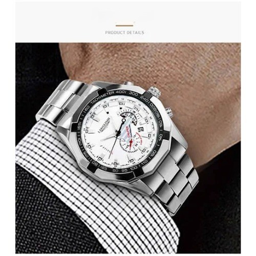 Men’s Large Dial Luminous Waterproof Calendar Watch Outdoor Sport
