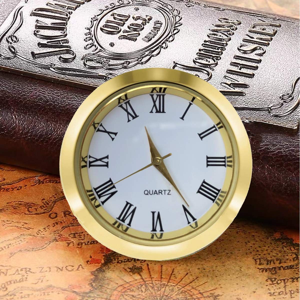 HILLHOME Mini Clock Insert 1-1/2 Inch (37 1 7/16 inch/37mm, 1 Inch/37mm