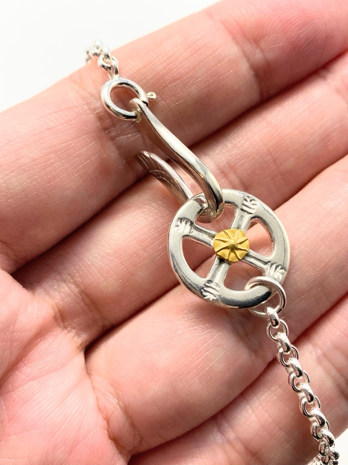 Takashi Murata STUDIO T &Y necklace with 24K