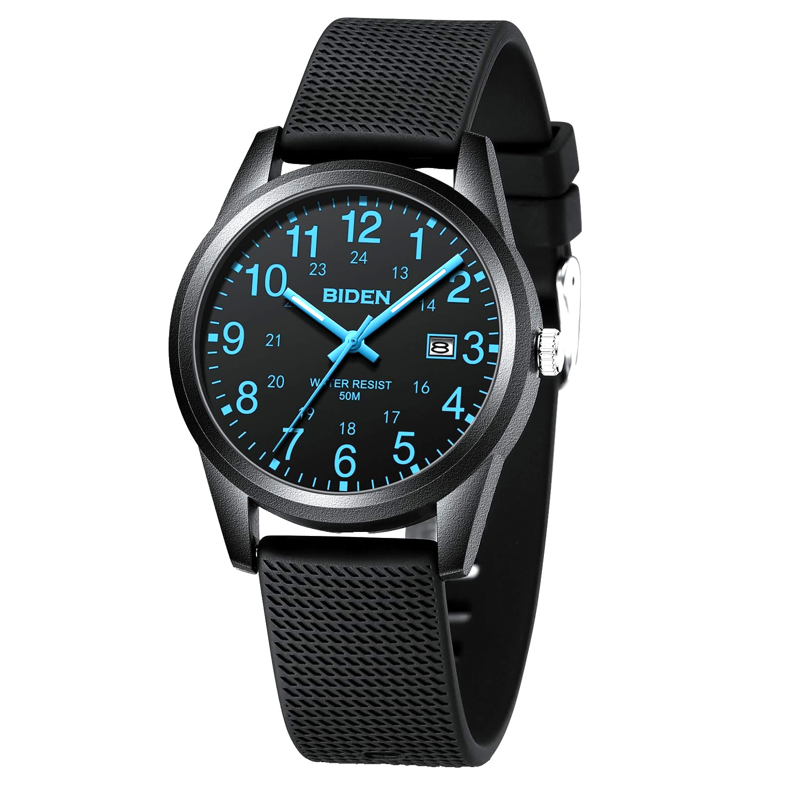 Unisex Nurse Medical Watch Glow Dial 30M Waterproof Sport 12/24H Military Time
