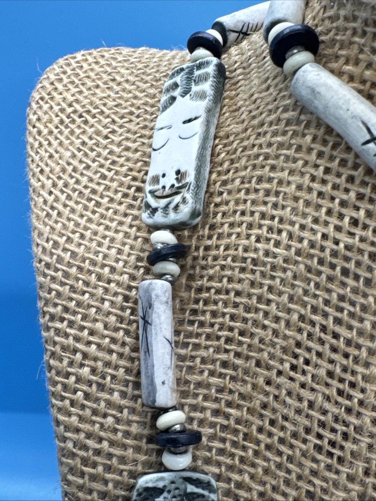 C’est Levy Everyday People Handmade Clay Faces Necklace